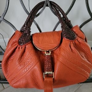 FENDI Authentic burnt orange medium spy bag